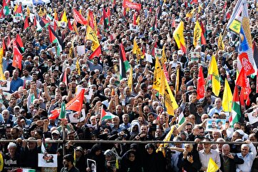 Tehran Hosts Massive Funeral Procession for Martyr Nilforoushan   