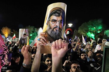 In Pictures: People Celebrate Iran’s Retaliatory Response to Israeli Regime