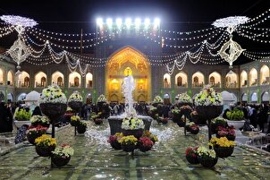 Santuario del Imam Ridha en vísperas del cumpleaños de Hazrat Masumeh