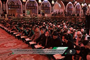 گزارشی از حضور کاروان قرآنی دانشجویان عراق در زیارت اربعین + فیلم