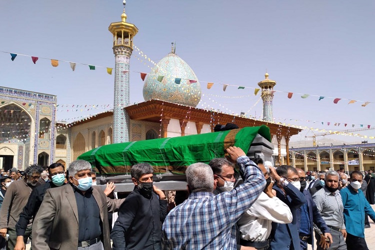 پیکر آیت&zwnj;الله فقیه، حرم شاهچراغ