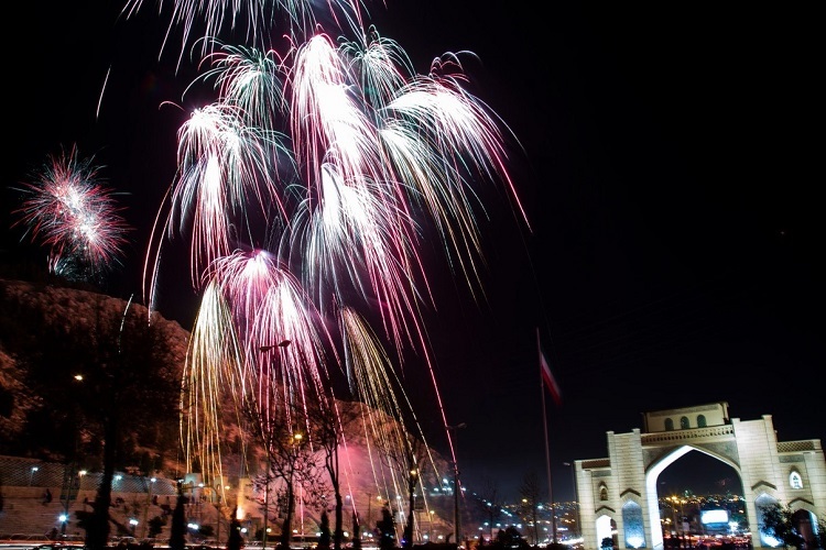 نورافشانی در شیراز