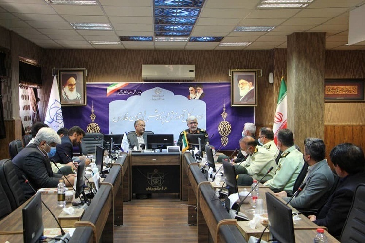 دیدار رئیس پلیس فارس با مدیرکل و معاونان آموزش و پرورش استان