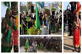 شبیه‌خوانی حضرت ابوالفضل العباس(ع) در تاسوعای حسینی برگزار شد