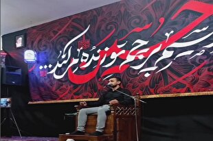 فرازی از تلاوت «محمدجواد دلفانی» در شام غریبان اباعبدالله الحسین + فیلم