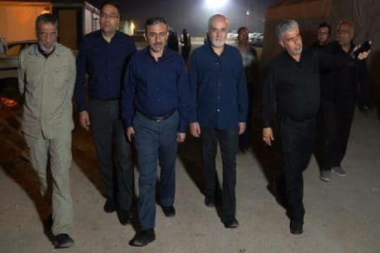 بازدید مسئولان شهری شیراز از مواکب اربعین، مرز شلمچه