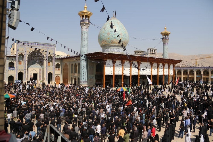 عزاداری اربعین، حرم شاهچراغ(ع)