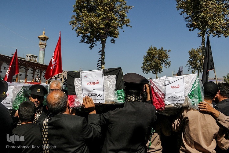 مراسم تشییع پیکر شهدای حرم شاهچراغ(ع)، شیراز