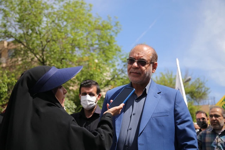 ابراهیم بیانی، مدیرکل بنیاد شهید و امور ایثارگران فارس، راهپیمایی روز قدس