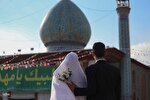 مراسم ازدواج جوانان در حرم مطهر شاهچراغ (ع)