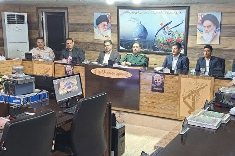 نشست شورای هیئت اندیشه ورز  بسیج مهندسین صنعت و معدن سپاه کازرون