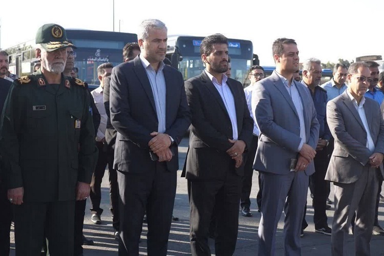 مراسم استمرار اجرای طرح عفاف و حجاب در ناوگان حمل‌ و نقل شیراز