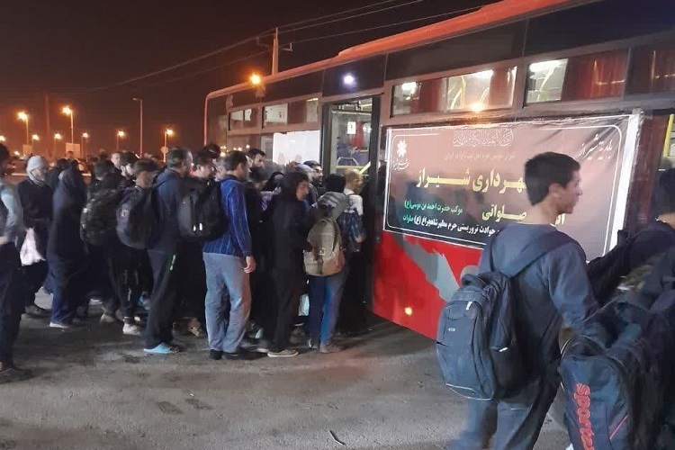 حمل و نقل زائران اربعین، مرز شلمچه