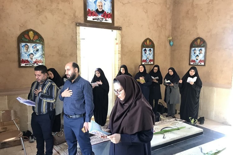 قرائت زیارت عاشورا جهادگران فارس، دانشکده علوم قرآنی شیراز