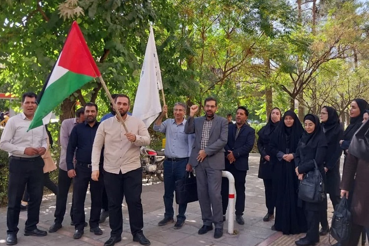 تجمع جهادگران جهاددانشگاهی فارس در محکومیت جنایات صهیونیست‌ها