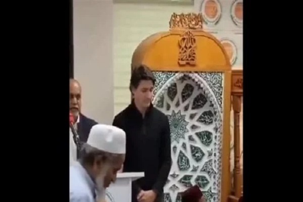جاستین ترودو از مسجد معروف کانادا اخراج شد + فیلم