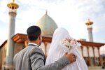 مراسم عقد زوجین در جوار حرم حضرت شاهچراغ(ع)
