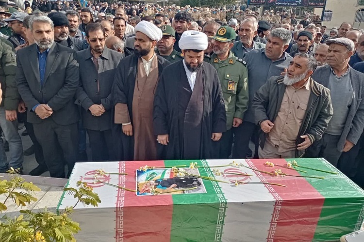 تشییع پیکر شهید «سیدکاظم بورنجانی» در کازرون