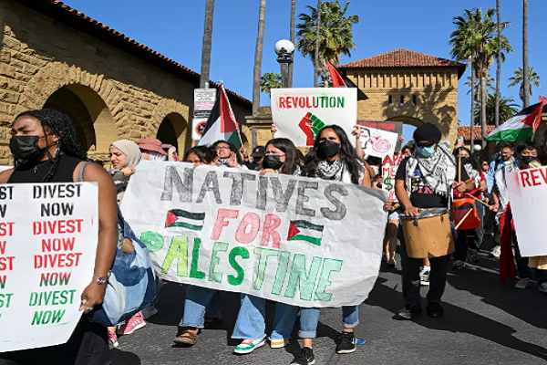 اعلام همبستگی دانشجویان دانشگاه استنفورد آمریکا با مردم مظلوم غزه