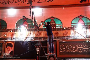 عکس | سیاه‌پوشی مساجد اهواز در آستانه محرم