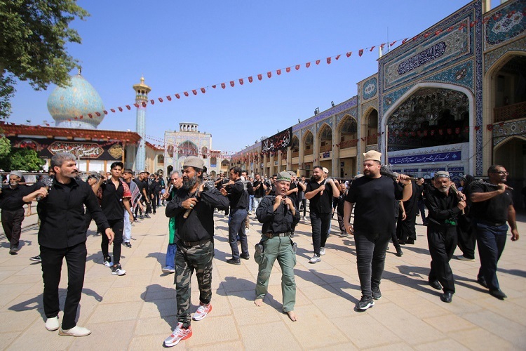 عزاداری تاسوعا، حرم شاهچراغ(ع)