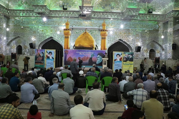 مراسم بزرگداشت شهید سیدحسن نصرالله اطاعت، حرم آستانه شیراز