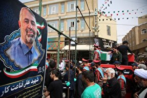 عکس | تشییع پیکر دادستان شهید در حرم بانوی کرامت