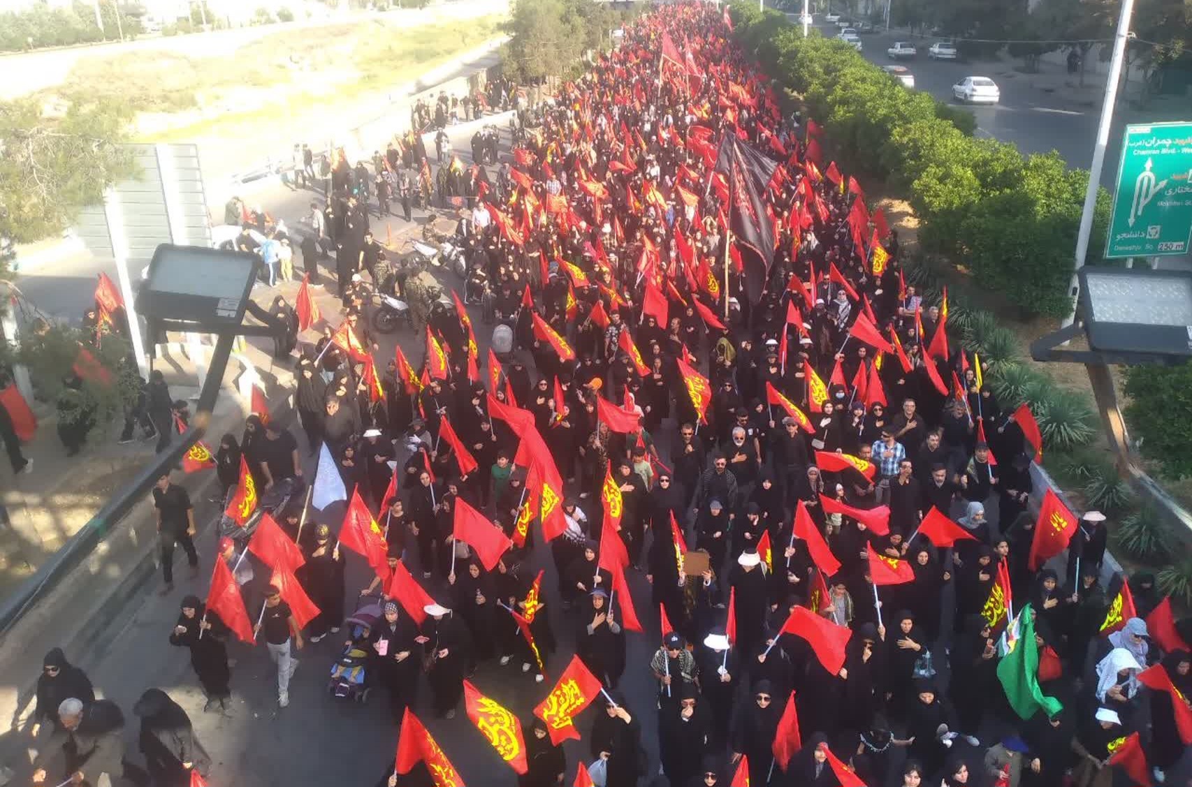 پیاده روی دلدادگان اربعین، شیراز