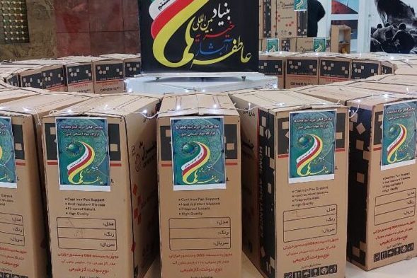 اهدای ۱۵۰۰ دستگاه لوازم گرمایشی به خانواده‌های محروم