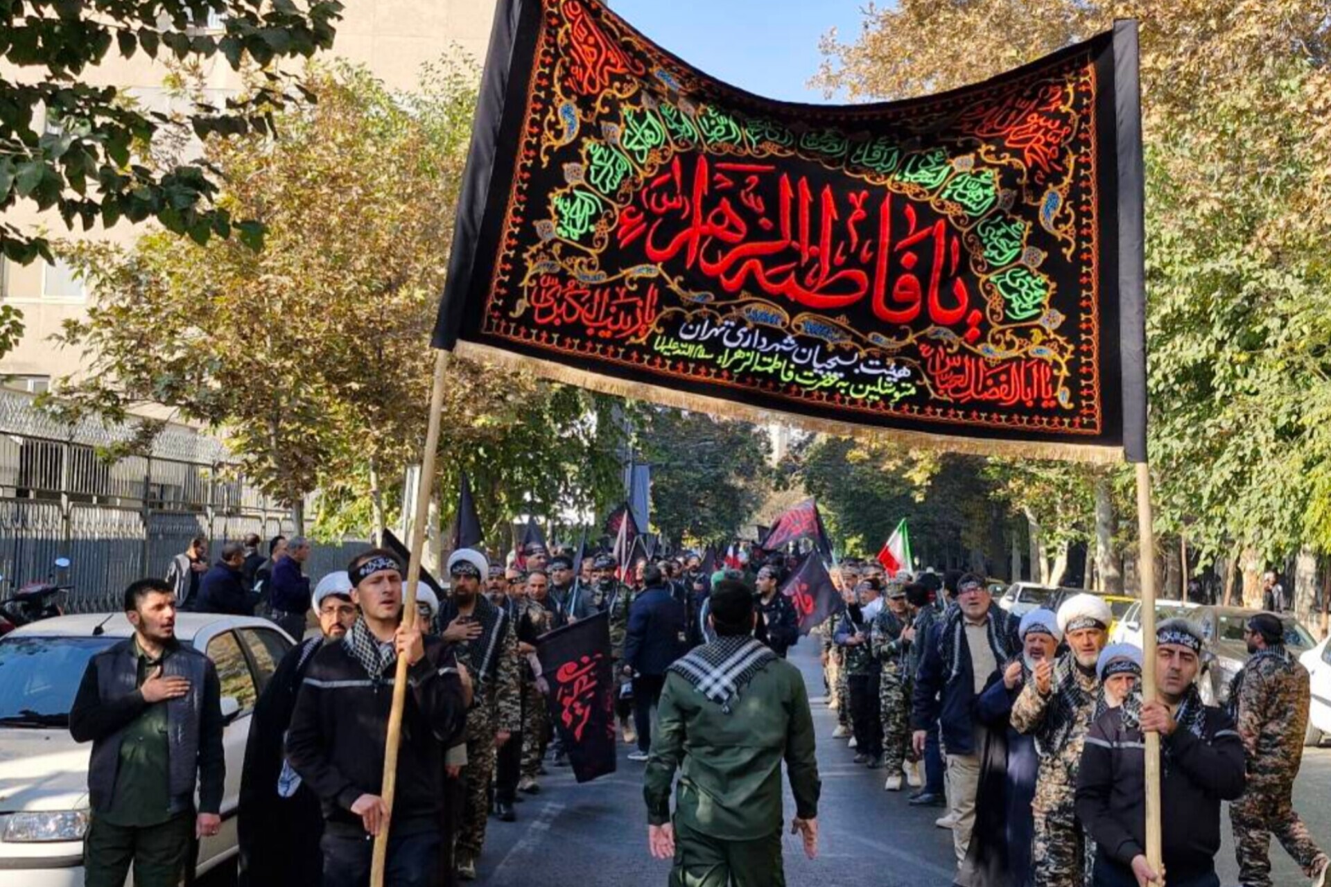 نمایش اقتدار اجتماع بسیجیان شهرداری تهران