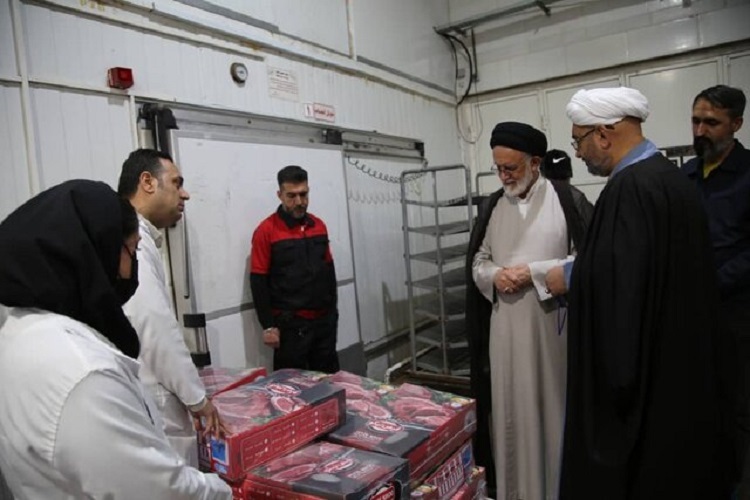 بازدید دبیر جامعه روحانیت شیراز از تولیدی گوشت و مرغ، شیراز