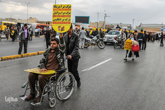 مراسم راهپيمايي مردم شيراز در محكوميت جنايات آمريكا در به شهادت رساندن سردار سليماني