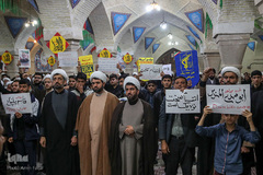 اجتماع بزرگ طلاب و روحانیون شیراز در پاسداشت شهدای مقاومت