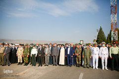 استقبال و تشییع پیکر ۴ شهید حادثه ناوچه کنارک در شیراز