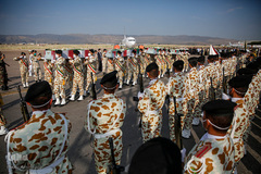 استقبال و تشییع پیکر ۴ شهید حادثه ناوچه کنارک در شیراز