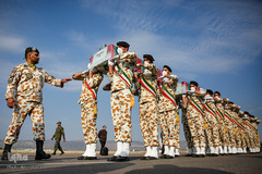 استقبال و تشییع پیکر ۴ شهید حادثه ناوچه کنارک در شیراز