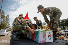 استقبال و تشییع پیکر ۴ شهید حادثه ناوچه کنارک در شیراز