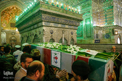 استقبال و تشییع پیکر ۴ شهید حادثه ناوچه کنارک در شیراز