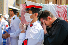 استقبال و تشییع پیکر ۴ شهید حادثه ناوچه کنارک در شیراز