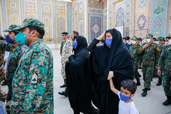 استقبال و تشییع پیکر ۴ شهید حادثه ناوچه کنارک در شیراز