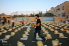 کمک مومنانه خیریه کانون قرآن دبیرستان شهید دستغیب