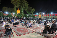 مراسم شهادت امام حسن مجتبی (ع) در حرم مطهر شاهچراغ‎(ع)