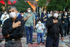 مراسم شهادت امام حسن مجتبی (ع) در حرم مطهر شاهچراغ‎(ع)