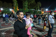 مراسم شهادت امام حسن مجتبی (ع) در حرم مطهر شاهچراغ‎(ع)