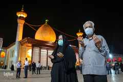 مراسم شهادت امام حسن مجتبی (ع) در حرم مطهر شاهچراغ‎(ع)