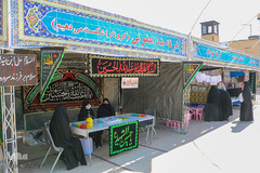 آماده سازی مواکب در بین‌الحرمین شیراز جهت مراسم اربعین