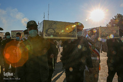 استقبال از پیكرهای مطهر ۱۵ شهید دوران دفاع مقدس - شیراز