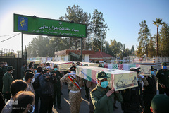 استقبال از پیكرهای مطهر ۱۵ شهید دوران دفاع مقدس - شیراز