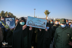 استقبال از پیكرهای مطهر ۱۵ شهید دوران دفاع مقدس - شیراز