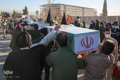 استقبال از پیكرهای مطهر ۱۵ شهید دوران دفاع مقدس - شیراز